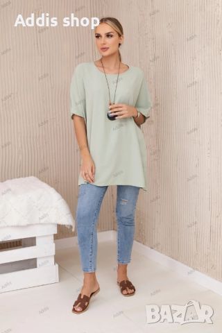 Голяма дамска блуза с висулка, 4цвята , снимка 11 - Тениски - 45998477