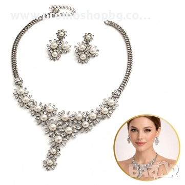 Комплекти бижута, гривни, колиета, пръстени, с черна и бяла детелина- различни видове, снимка 4 - Бижутерийни комплекти - 53253840