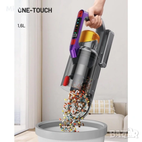 Всмукателна мощност 45000Pa/550W: Безжичната прахосмукачка Kissof S17 e, снимка 5 - Прахосмукачки - 53215727