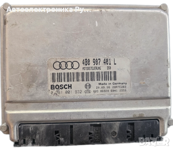 КОНТРОЛЕР НА ДВИГАТЕЛЯ AUDI A6 2.5 TDI 4B0907401L, 4B0 907 401 L, BOSCH 0281001932