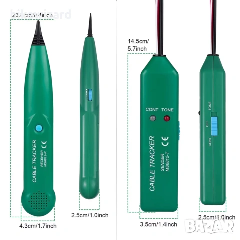 Gobesty Cable Tracker, търсачка на кабели, тестер на кабели НОВО , снимка 5 - Други инструменти - 53263356