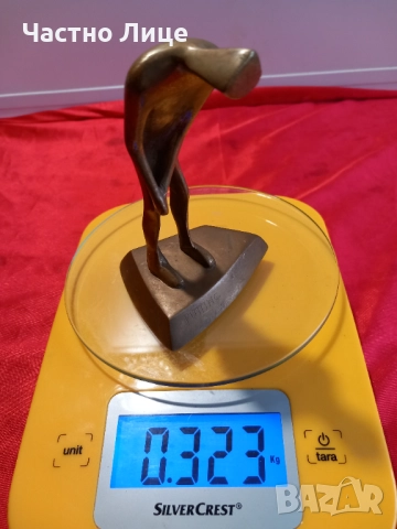 Малка Авторска Бронзова Пластика , Статуетка , снимка 8 - Антикварни и старинни предмети - 52329076