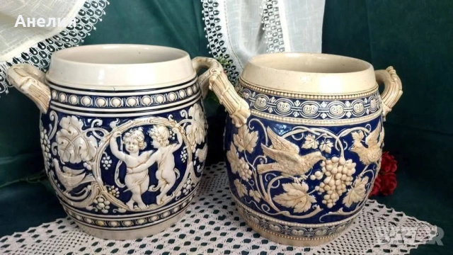 Разкошни рисувани кашпи с релеф, снимка 2 - Декорация за дома - 54152376