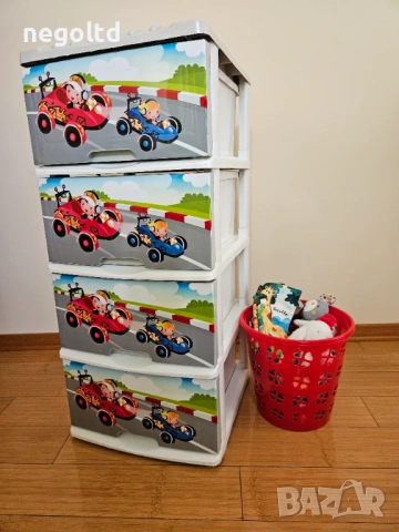 Шкаф за момче Колички - от 2 до 6 чекмеджета, снимка 4 - Мебели за детската стая - 53441999