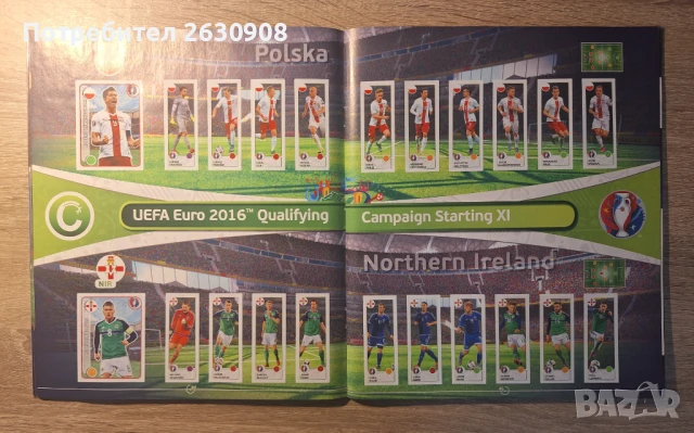 Попълнен Албум Панини Евро 2016, снимка 5 - Колекции - 50823875
