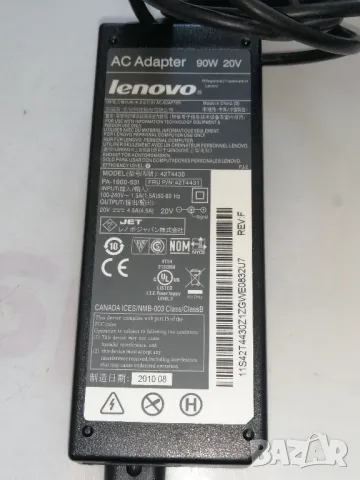 Оригинално зарядно за лаптоп LENOVO 42T4430 20V, 4.5A 90W, снимка 3 - Кабели и адаптери - 49243911