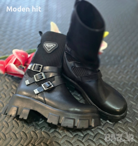 PRADA дамски боти висок клас реплика, снимка 6 - Дамски боти - 52261487