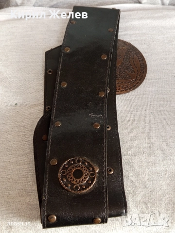Дамски кожен колан с голяма красива катарама тока стилен дизайн 26578, снимка 7 - Колани - 51894036