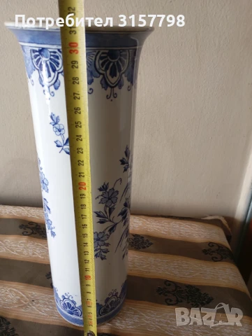 Порцеланова ваза блу делф, снимка 4 - Вази - 50460443
