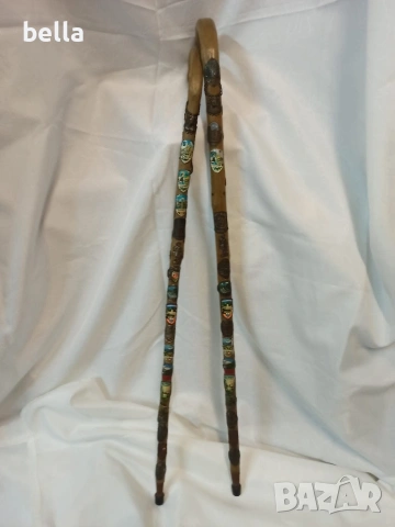 Автентични тиролски алпийски бастуни с колекционерски плакети