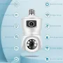 Двойна PTZ WiFi камера, Dual Lens 5 Mpx, Full HD, SD слот, LED лампа, 360°, нощно виждане, снимка 10