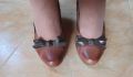 Дамски обувки от естествена кожа 38 номер , снимка 1 - Дамски обувки на ток - 45730301
