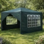 Просторна градинска шатра - стабилна конструкция и водоустойчива рамка, снимка 2