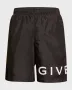 GIVENCHY Black Long Logo Print Мъжки Бански / Плажни Шорти size M (L), снимка 2