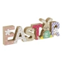 Великденска дървена настолна декоративна табела "EASTER" със зайче и цветя, 26.5x2x9cm_1219924, снимка 2