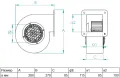 Котелен нагнетателен вентилатор 580 m3/h, 140-60, снимка 8