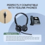 Yealink YHS36 E2 Кабелни слушалки за настолни телефони, QD към RJ9, снимка 2