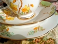 Троен сет за чай, английски костен порцелан , снимка 7