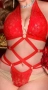 3XL/4XL Червено ,еротично, дантелено боди, снимка 1