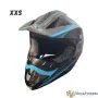 Детска Крос Каска 125 - XXS - Black / Blue Argos, снимка 1