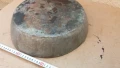 стара голяма кована бакърена тепсия, леген , тава , снимка 15