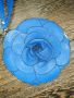 Дамско портмоне роза, синьо, размер 16см.