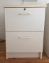Бяло шкафче с две чекмеджета - 53х46х74 см, снимка 1