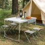 Сгъваема къмпинг маса с 4 сгъваеми стола , снимка 2