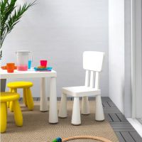 Масичка с две столчета с облегалка, Мамут, Икеа, снимка 4 - Мебели за детската стая - 45381648