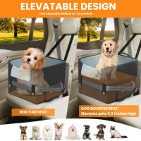 UNICITII Столче за кола за малки кучета с повдигаща седалка и регулируеми презрамки, снимка 4 - За кучета - 45287127