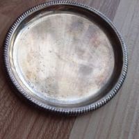3 бр. посребрени подноса (Silvercoated Steel Coaster), снимка 2 - Други ценни предмети - 45493062