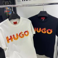 Мъжки памучни тениски HUGO, снимка 2 - Тениски - 45126144