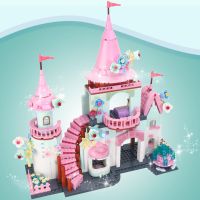 Комплект строител Замък на принцеса, 740 части, играчка за деца момичета 6+ г., снимка 7 - Конструктори - 45371471