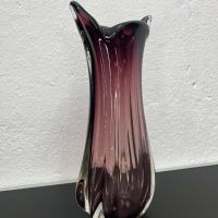 Красива стъклена ваза Мурано. №5353, снимка 1 - Антикварни и старинни предмети - 45667912
