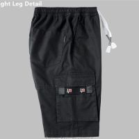 Мъжки едноцветни ежедневни карго къси панталони с няколко джоба, 6цвята , снимка 4 - Къси панталони - 45546393