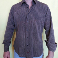 Мъжка риза размер S Pure Slim вталена, снимка 3 - Ризи - 44974243