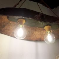 Ръчно изработена винтидж дизайнерска лампа "ХАБИТАТ", снимка 1 - Декорация за дома - 45281044