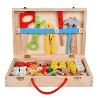 4267 Дървено куфарче с дървени инструменти,  общо 52 части, снимка 10 - Образователни игри - 45751437