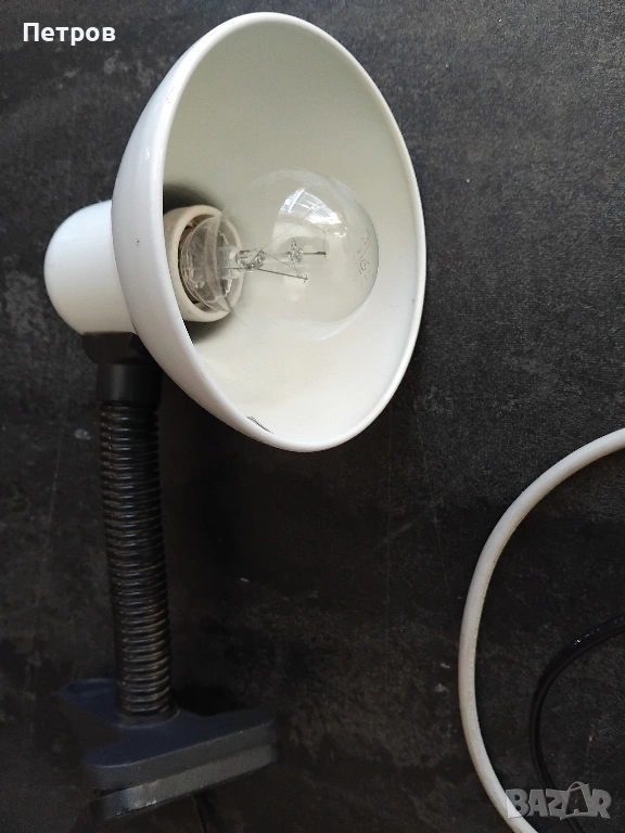 Настолна лампа с щипка и гъвкаво рамо, снимка 1