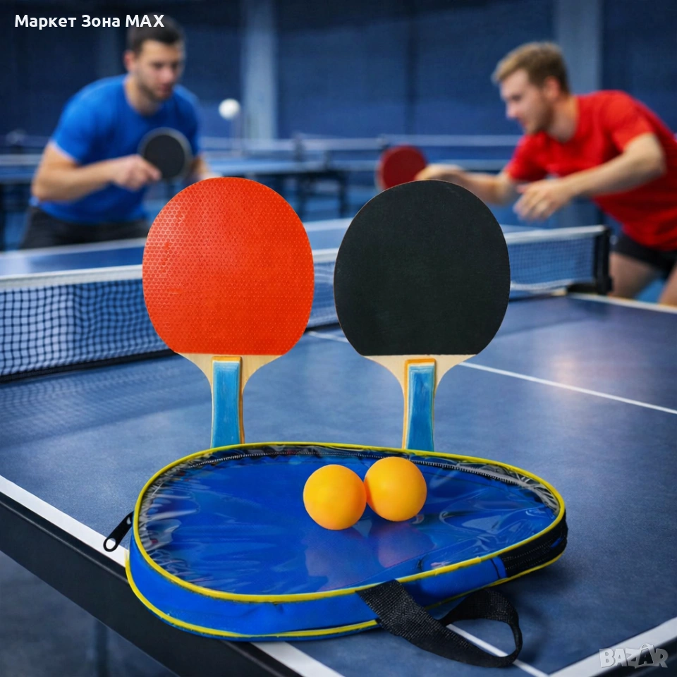 Комплект хилки и топчета за тенис на маса, снимка 1