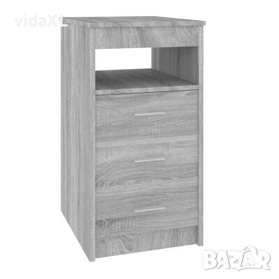 vidaXL Шкаф с чекмеджета, сив сонома, 40x50x76 см, инженерна дървеси(SKU:815094на, снимка 1
