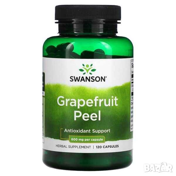 Swanson Кора от грейпфрут, 600 mg, 120 капсули, снимка 1