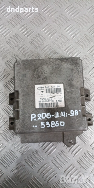 Компютър Peugeot 206 1.4i 1998г. 9639907780 16300.684 IAW1AP.80	, снимка 1