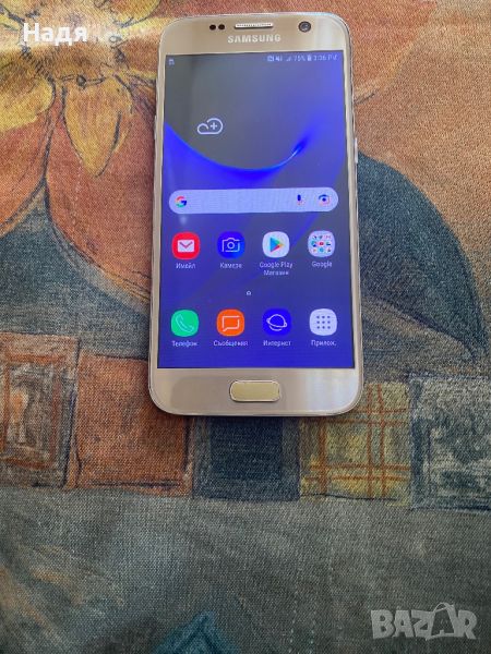 Samsung Galaxy S7 -32GB,Gold,зарядно, снимка 1