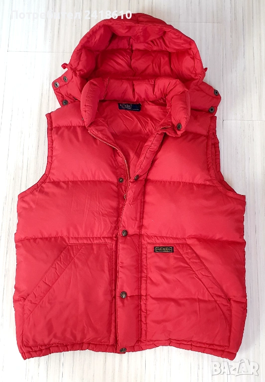 POLO Ralph Lauren Down Vest Hooded Mens Size M  ОРИГИНАЛ Мъжки Пухен Елек!, снимка 1