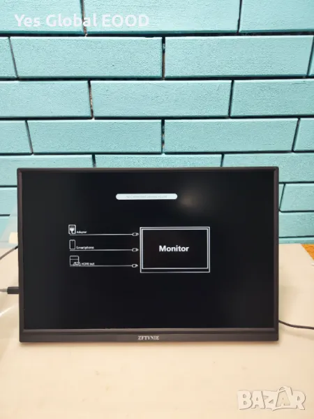 ZFTVNIE 15.6-инчов преносим тъчскрийн монитор – Full HD 1080P IPS дисплей, снимка 1