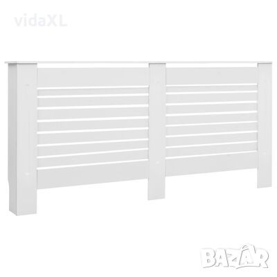 vidaXL Параван за радиатор, бял, 172x19x81,5 см, МДФ(SKU:284322, снимка 1