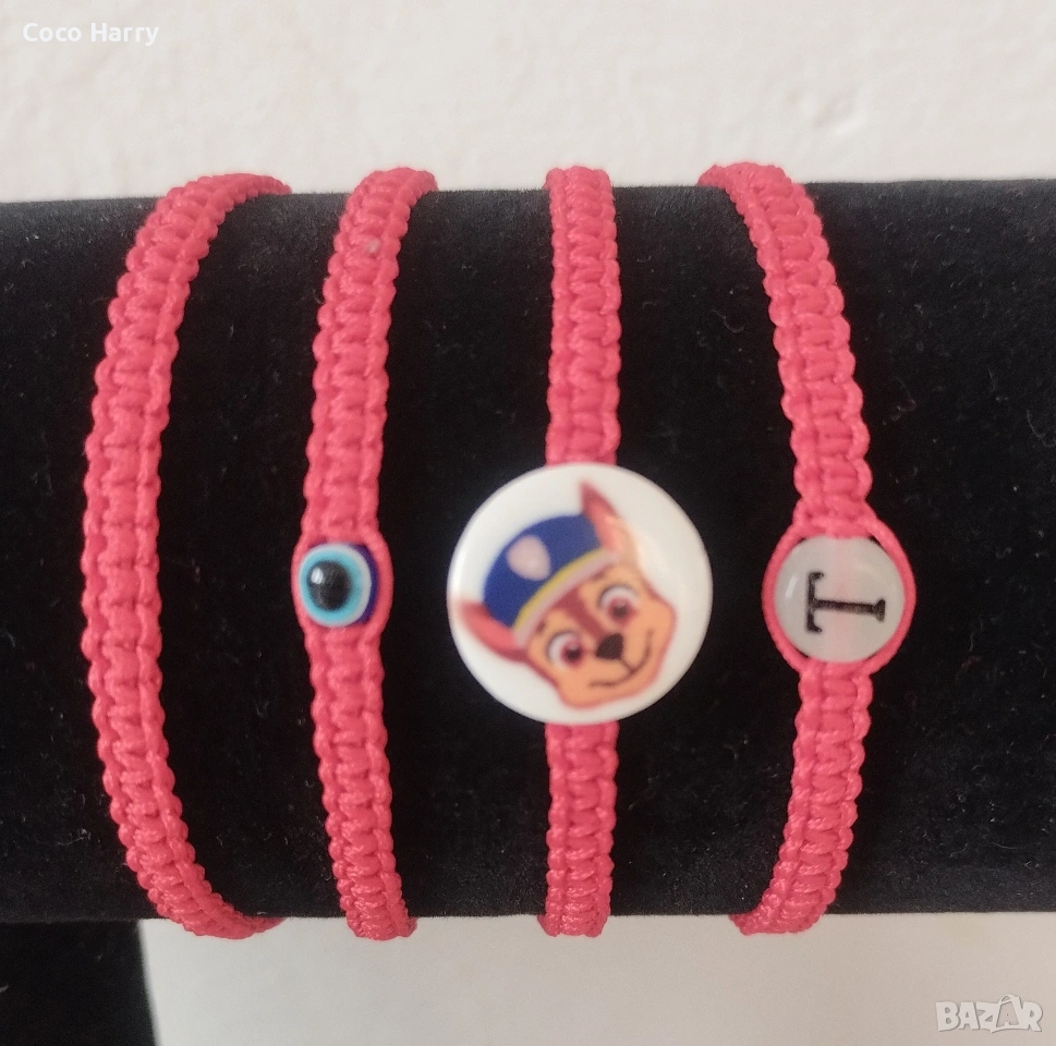 Комплект 4 детски/бебешки гривни,ръчно изработени, снимка 1