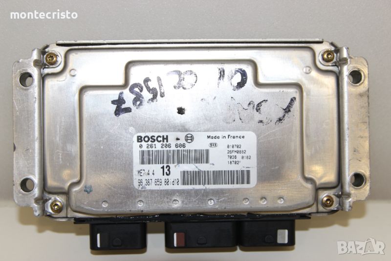 Моторен компютър ECU Citroen Xsara / 0 261 206 606 / 0261206606 / 96 387 659 80 / 963876598, снимка 1