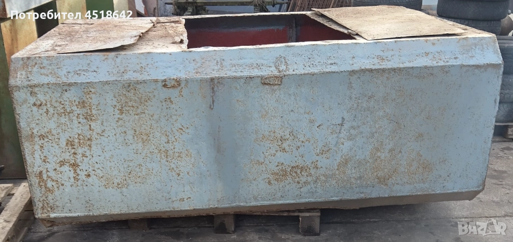 350кг, 2.5 кубика, контейнер за отпадъци, резервоар за зърно, вода, снимка 1